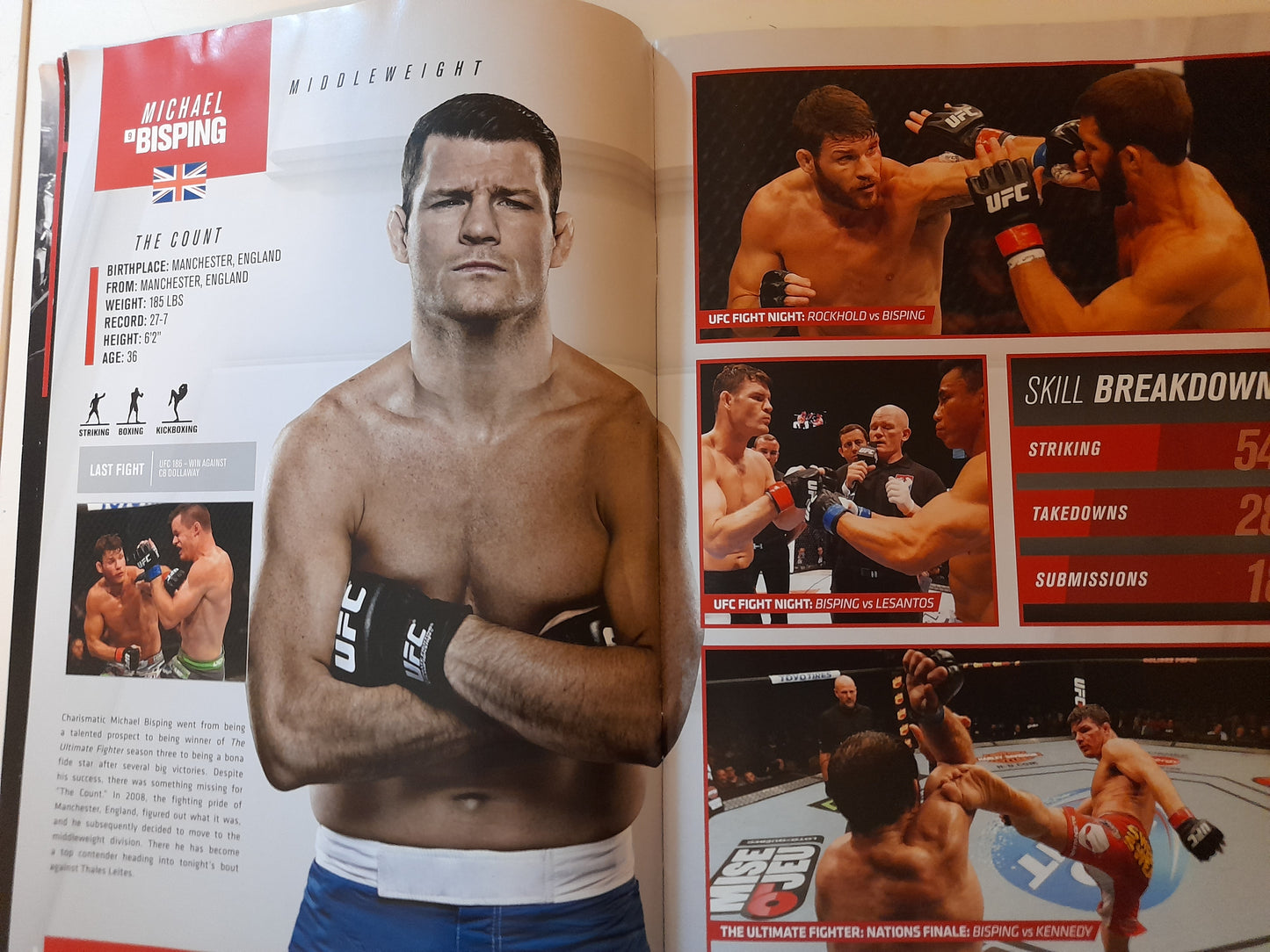 UFC Fight Night 72 - Bisping Vs Leites (2015) - Official Event Program (UK) [SALE]