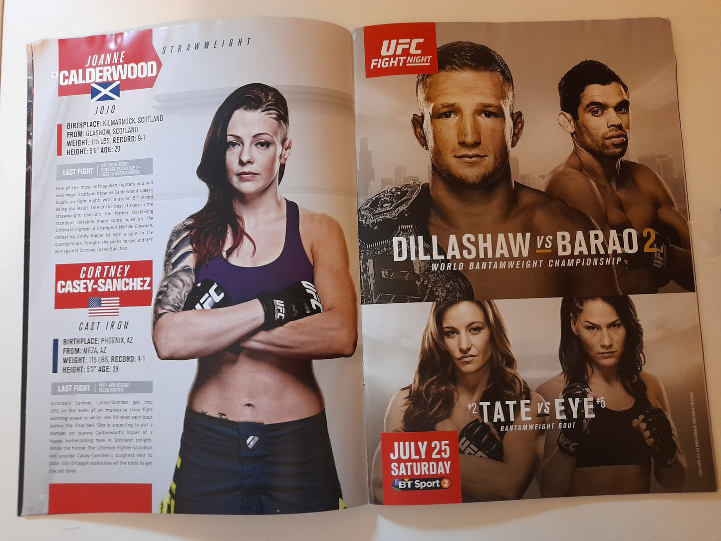 UFC Fight Night 72 - Bisping Vs Leites (2015) - Official Event Program (UK) [SALE]