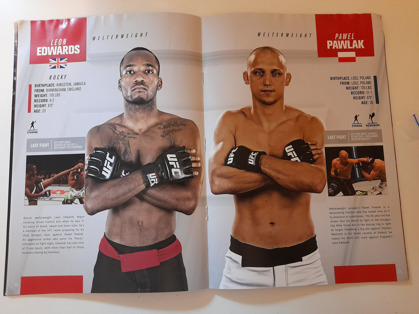 UFC Fight Night 72 - Bisping Vs Leites (2015) - Official Event Program (UK) [SALE]