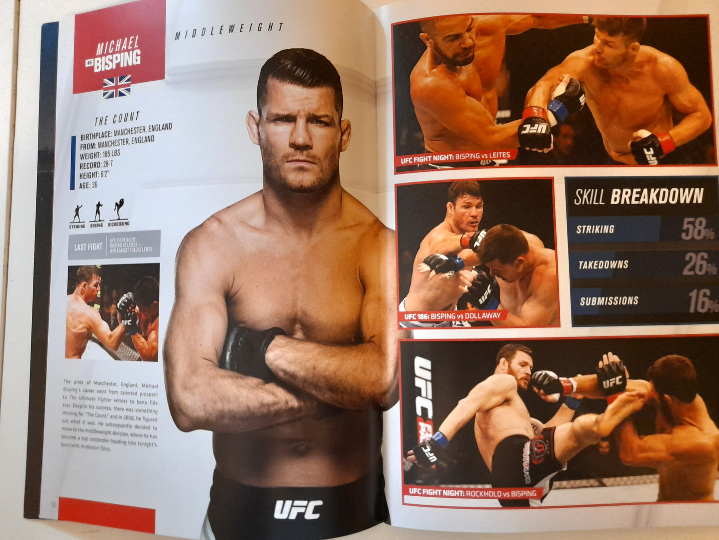 UFC Fight Night 84 - Bisping Vs Silva (2016) - Official Event Program (UK)