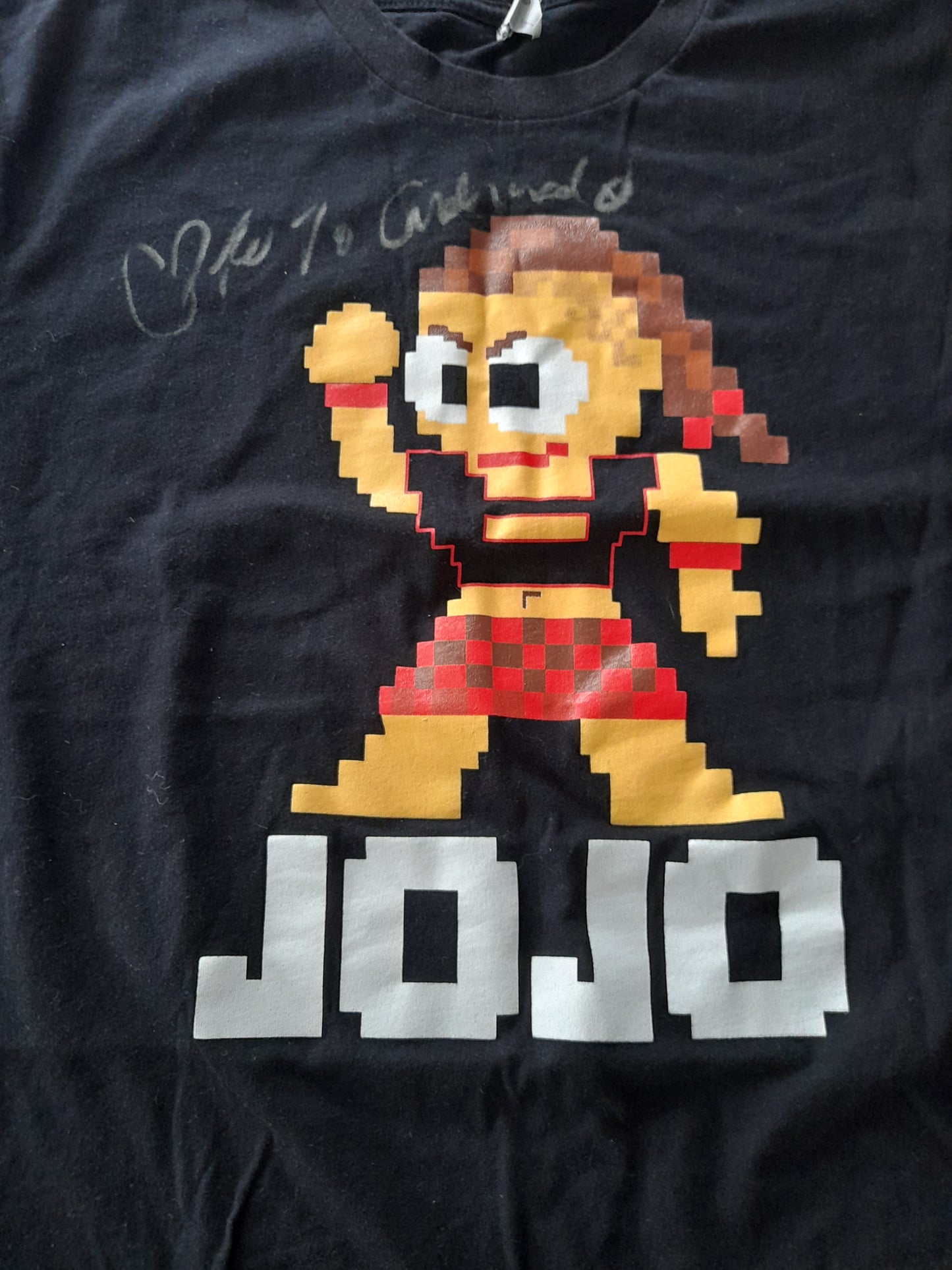 Joanne "Jojo" Calderwood (now Wood) Autographed T-Shirt - Black - Size M [AUTOGRAPHED]