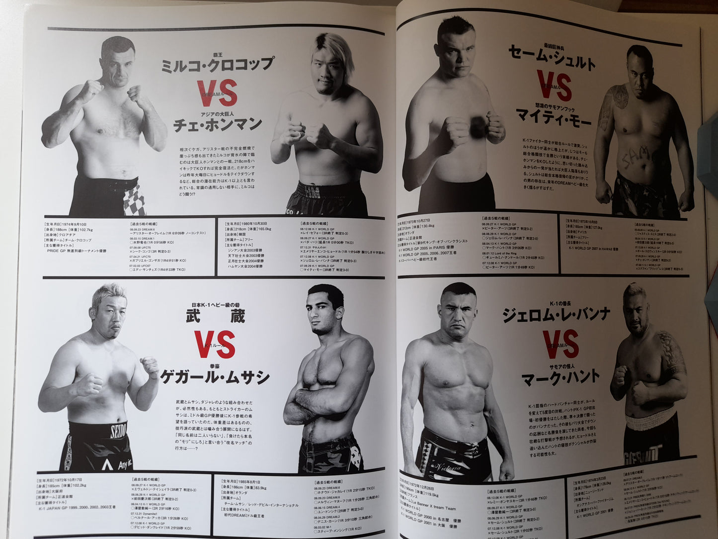 FEG Presents: Dynamite !! 2008 - Dream Vs K-1 (2008) - Official Event Program