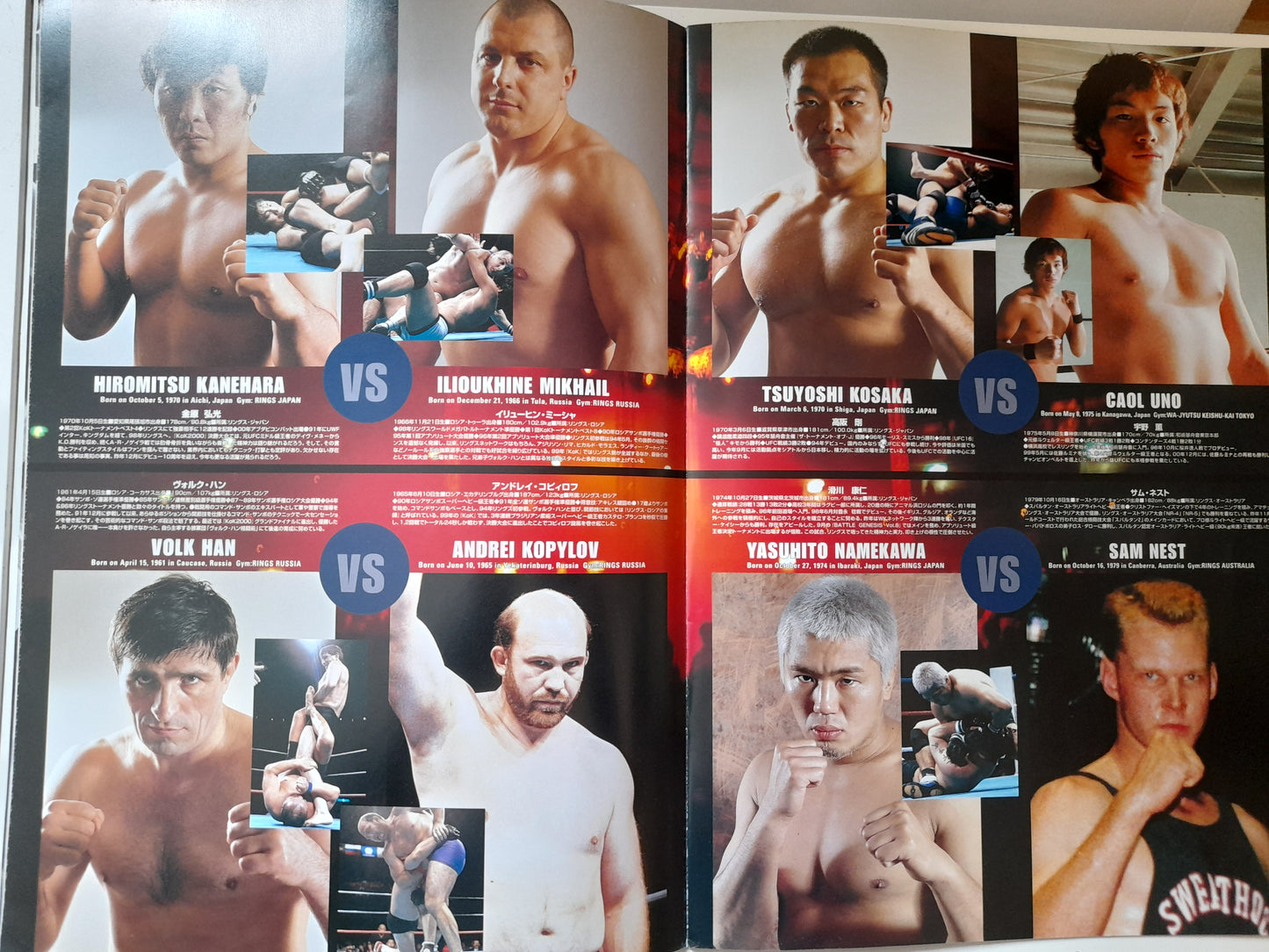 RINGS World Series Grand Final - Fedor Emilianenko Vs Chris Haseman (2002) - Official Event Program