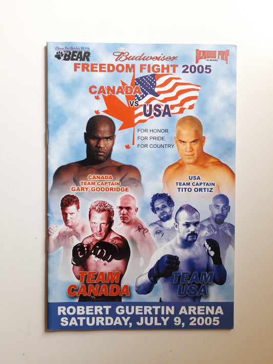 Freedom Fight - Canada Vs USA (2005) - Official Event Program