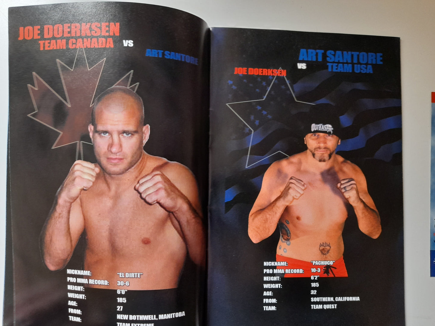 Freedom Fight - Canada Vs USA (2005) - Official Event Program