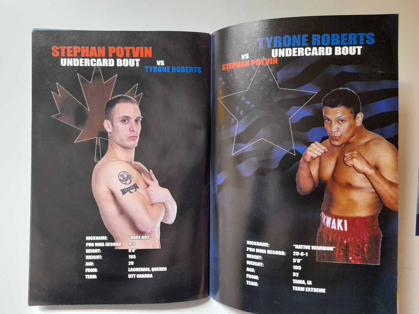 Freedom Fight - Canada Vs USA (2005) - Official Event Program