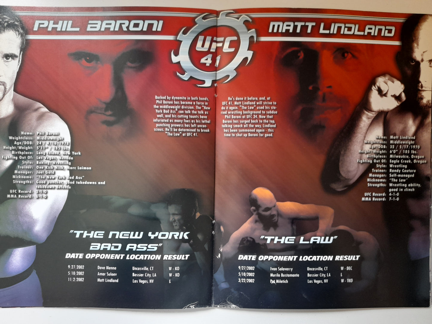 UFC 41 Onslaught - Tim Sylvia Vs Ricco Rodriguez (2003) - Official Event Program