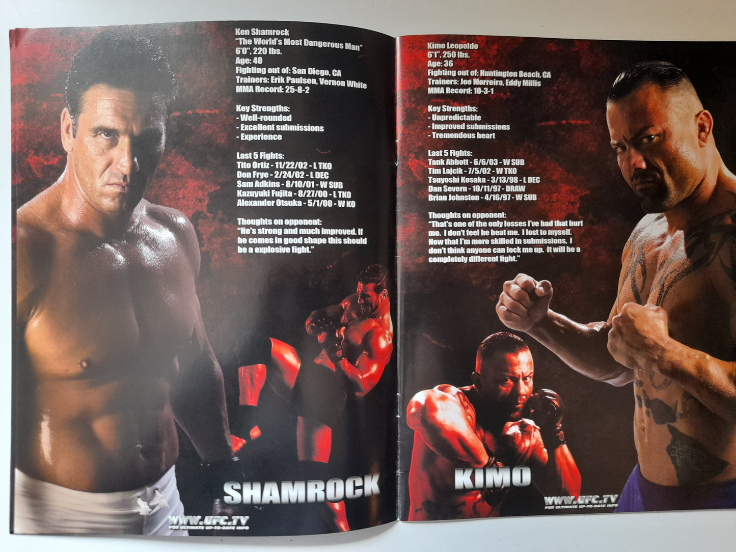 UFC 48 - Payback -  Ken Shamrock Vs Kimo (2004) - Official Event Program