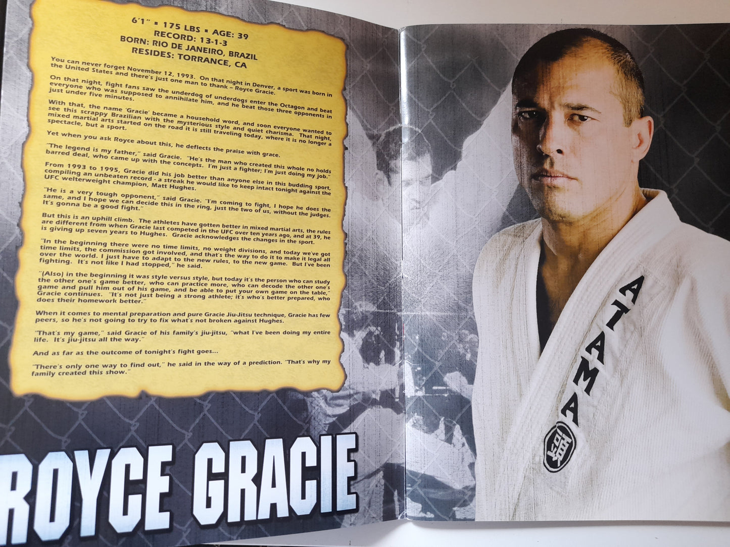 UFC 60 - Hughes Vs Gracie (2006) - Official Event Program