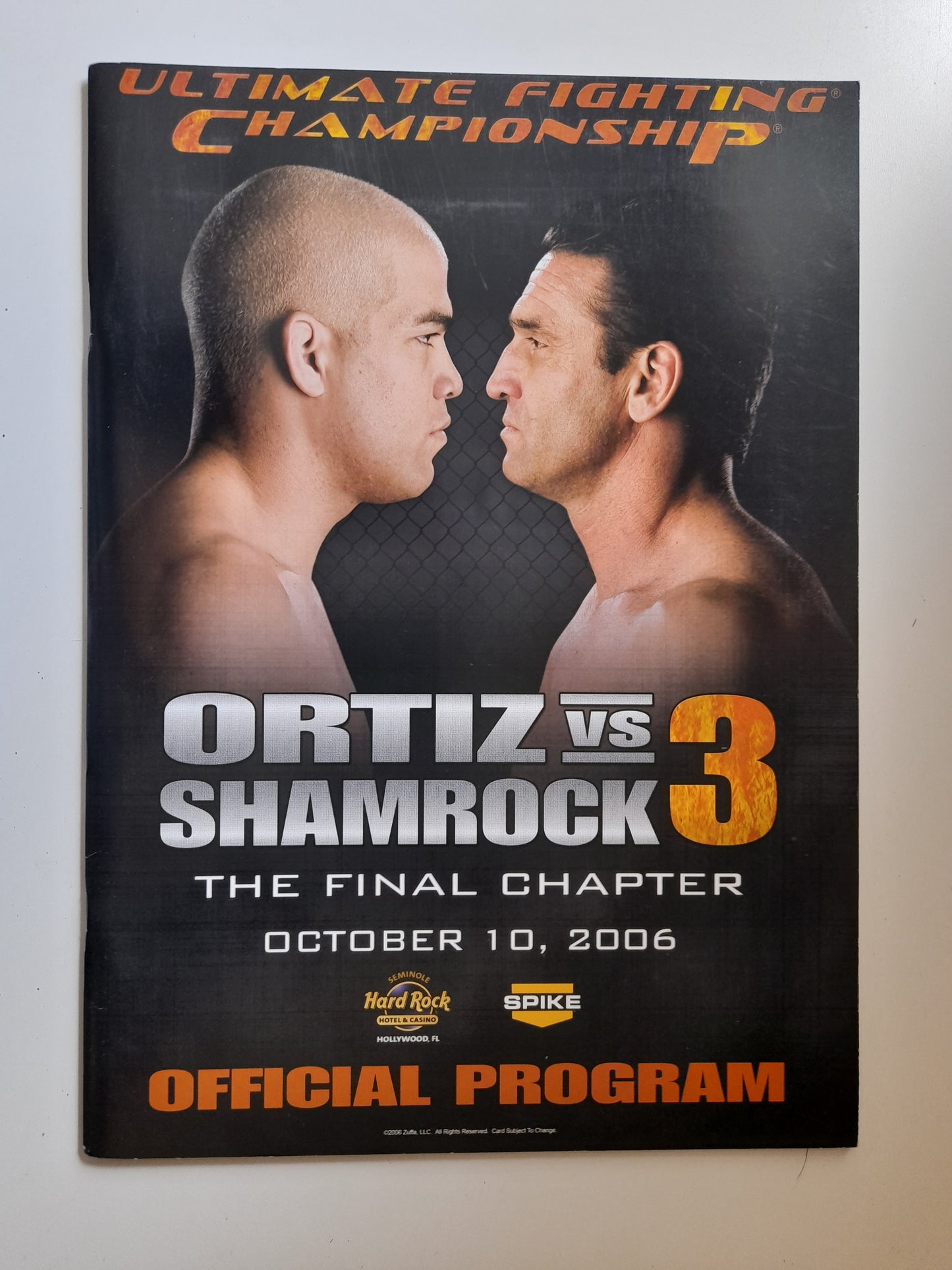 UFC Fight Night 6.5 -The Final Chapter - Ortiz Vs Shamrock 3 (2006) - Official Event Program