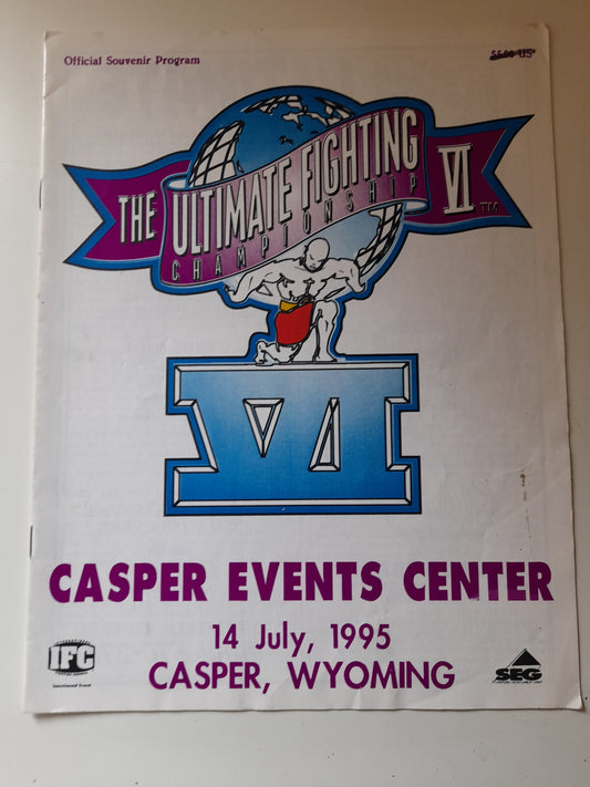 UFC 6 - Clash Of The Titans (1995) -  Official Event Program