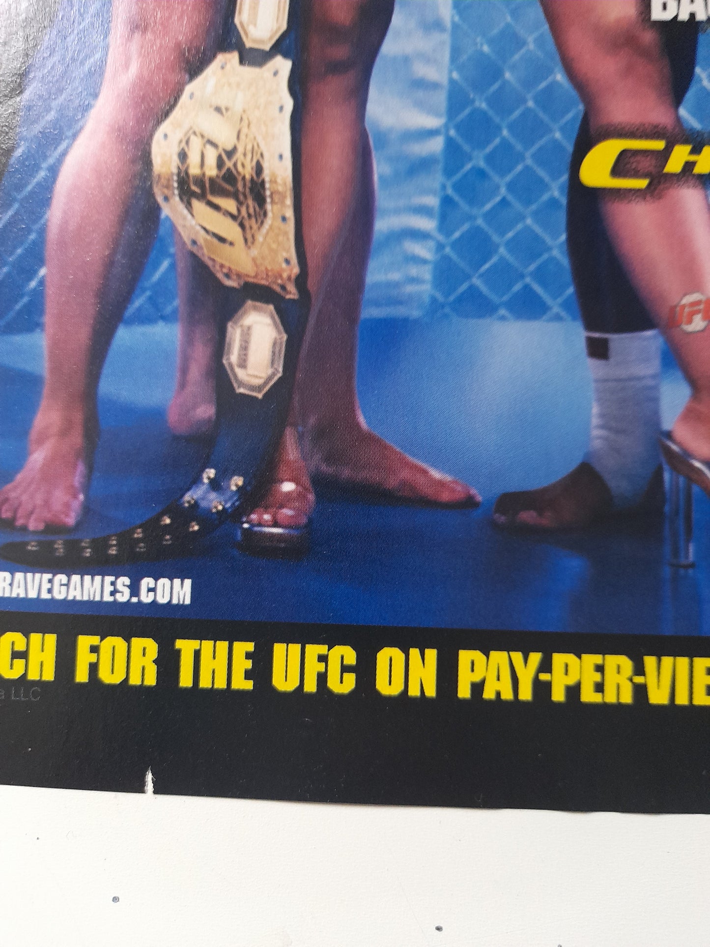 Set of 2x Vintage UFC 8x10 Magazine Adverts Featuring Carmen Electra & UFC Fighters (2001)