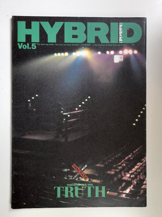 Pancrase Hybrid Wrestling - TRUTH Tour Vol 5 (1996) - Official Event Program