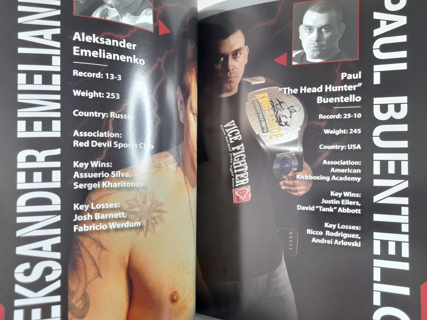 Affliction 1: Banned - Fedor Vs Sylvia (2008) - Official Event Program [AUTOGRAPHED]