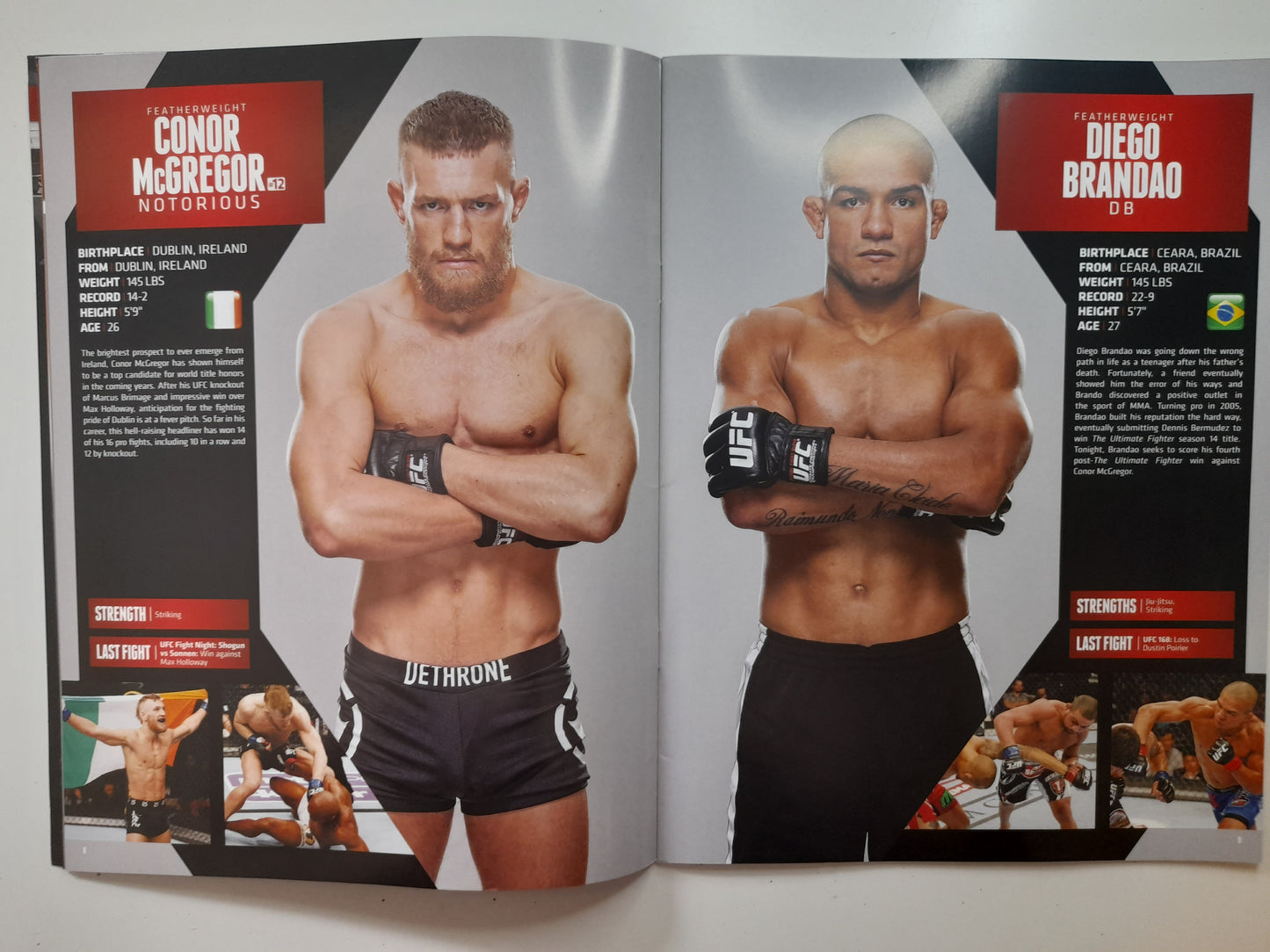 UFC Fight Night 46 - Mcgregor Vs Brandao (2014) - Official Event Program