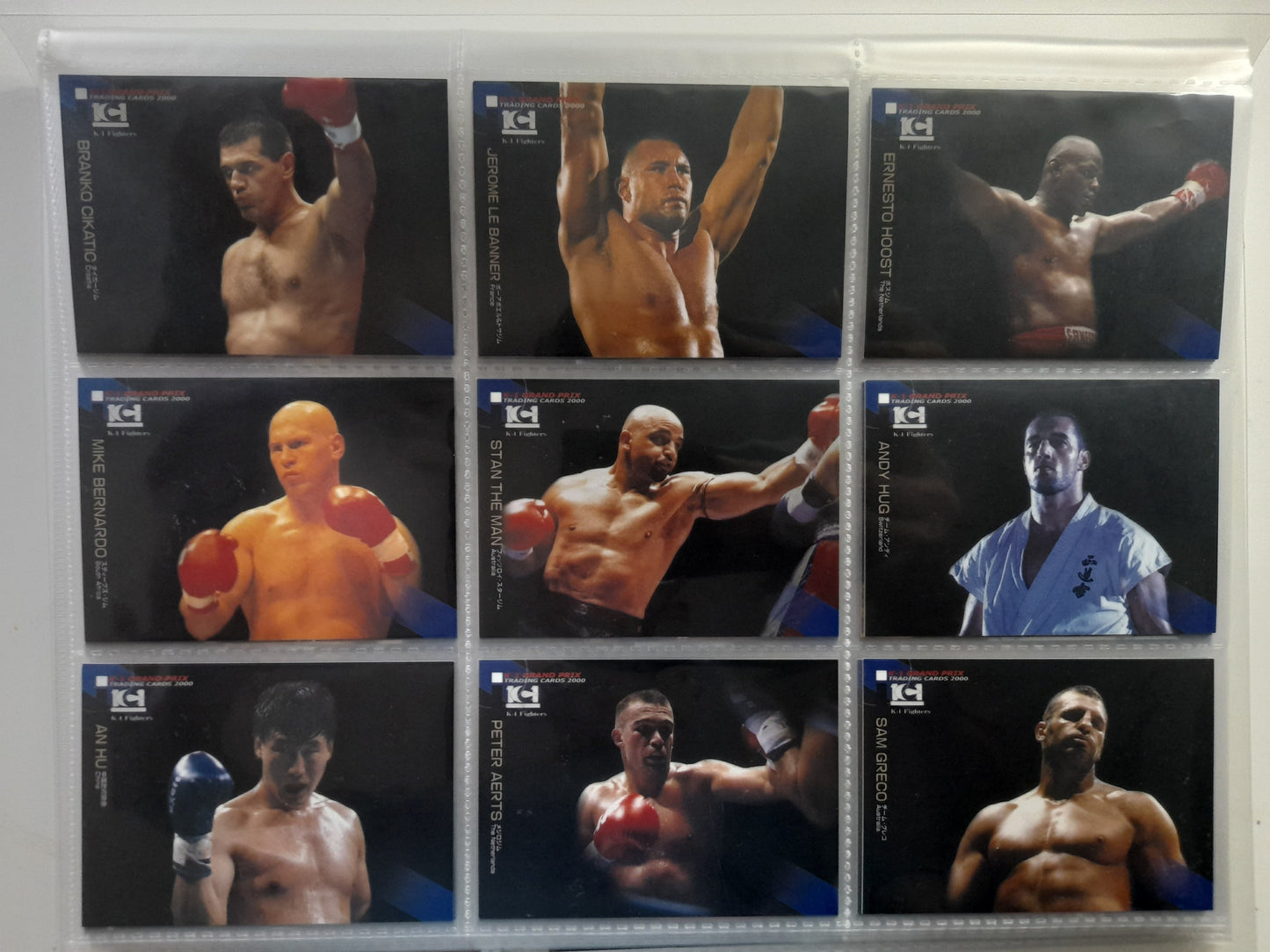 99% Complete Epoch 2000 K-1 Kickboxing Official Trading Card Set with Box & Wrapper