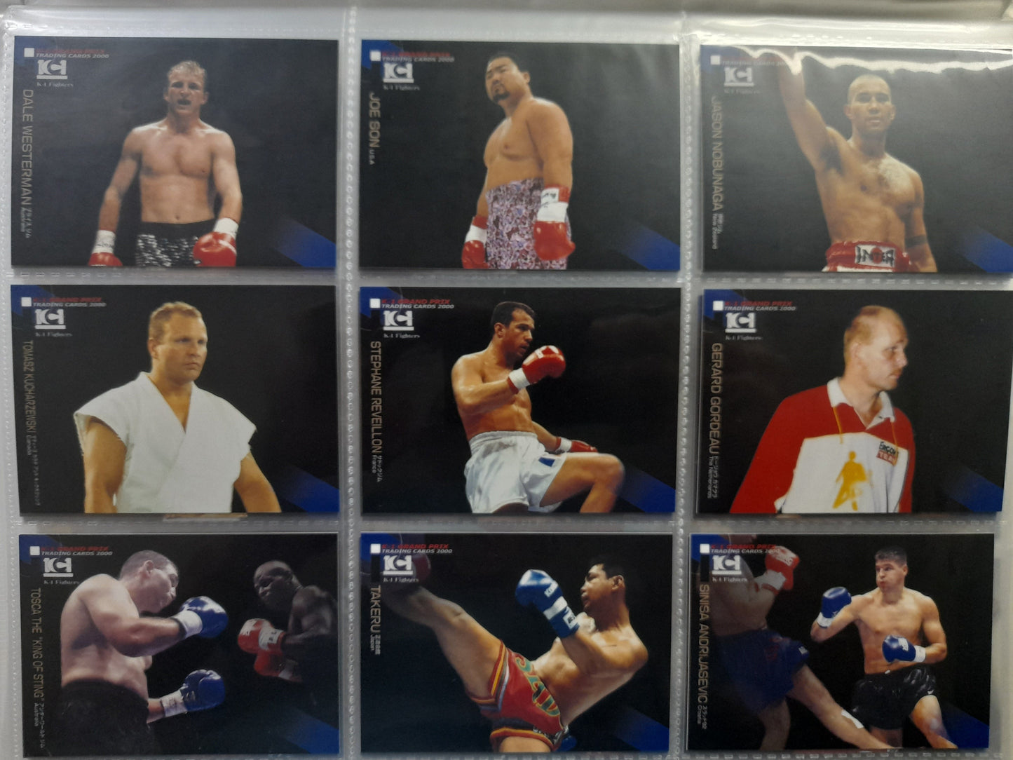 99% Complete Epoch 2000 K-1 Kickboxing Official Trading Card Set with Box & Wrapper