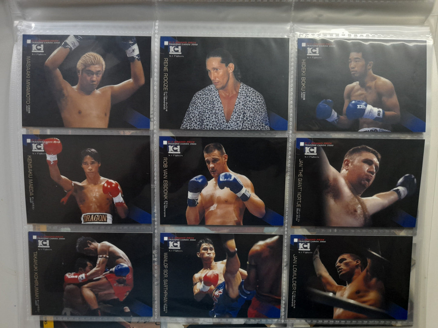 99% Complete Epoch 2000 K-1 Kickboxing Official Trading Card Set with Box & Wrapper