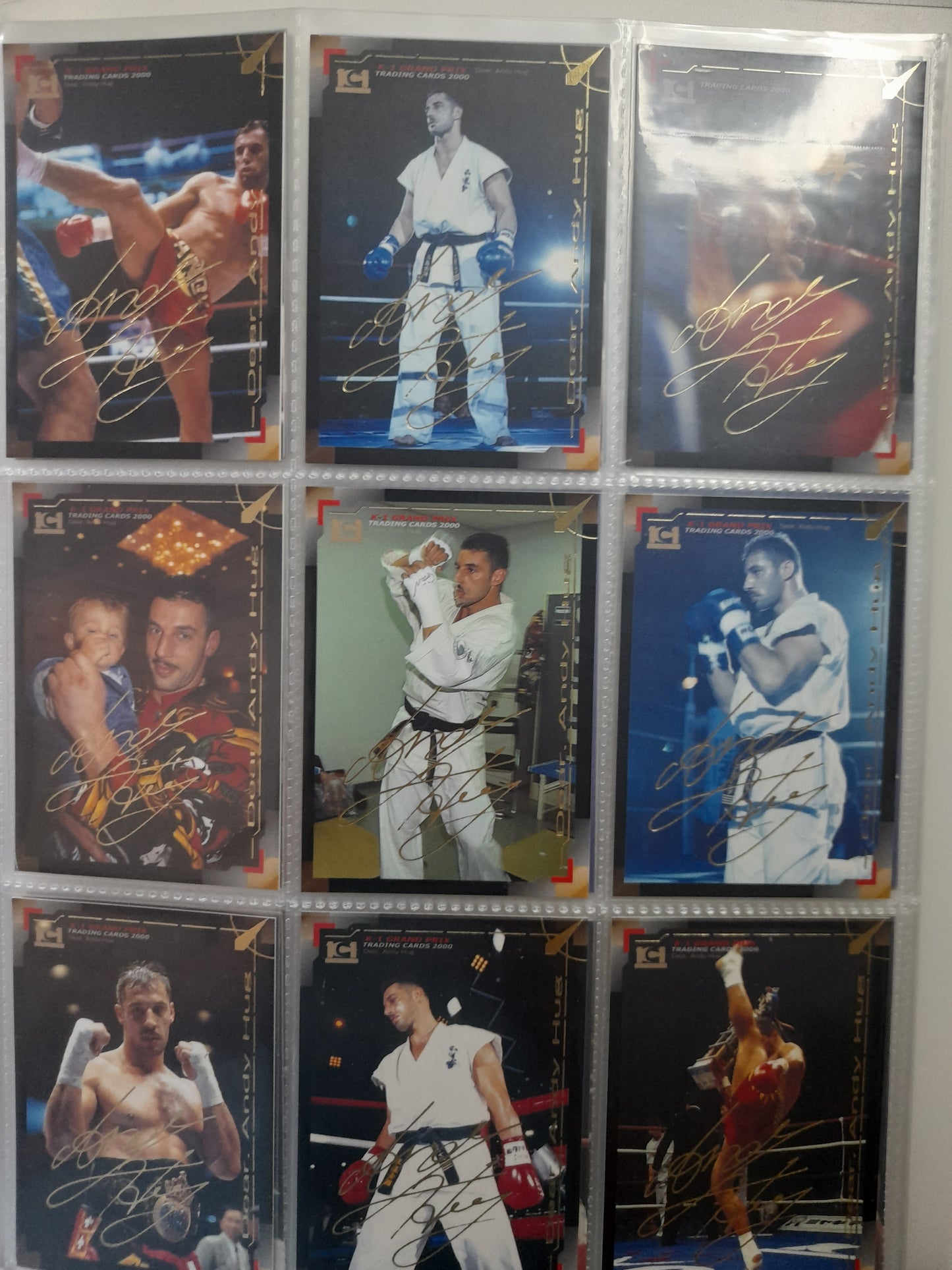 99% Complete Epoch 2000 K-1 Kickboxing Official Trading Card Set with Box & Wrapper