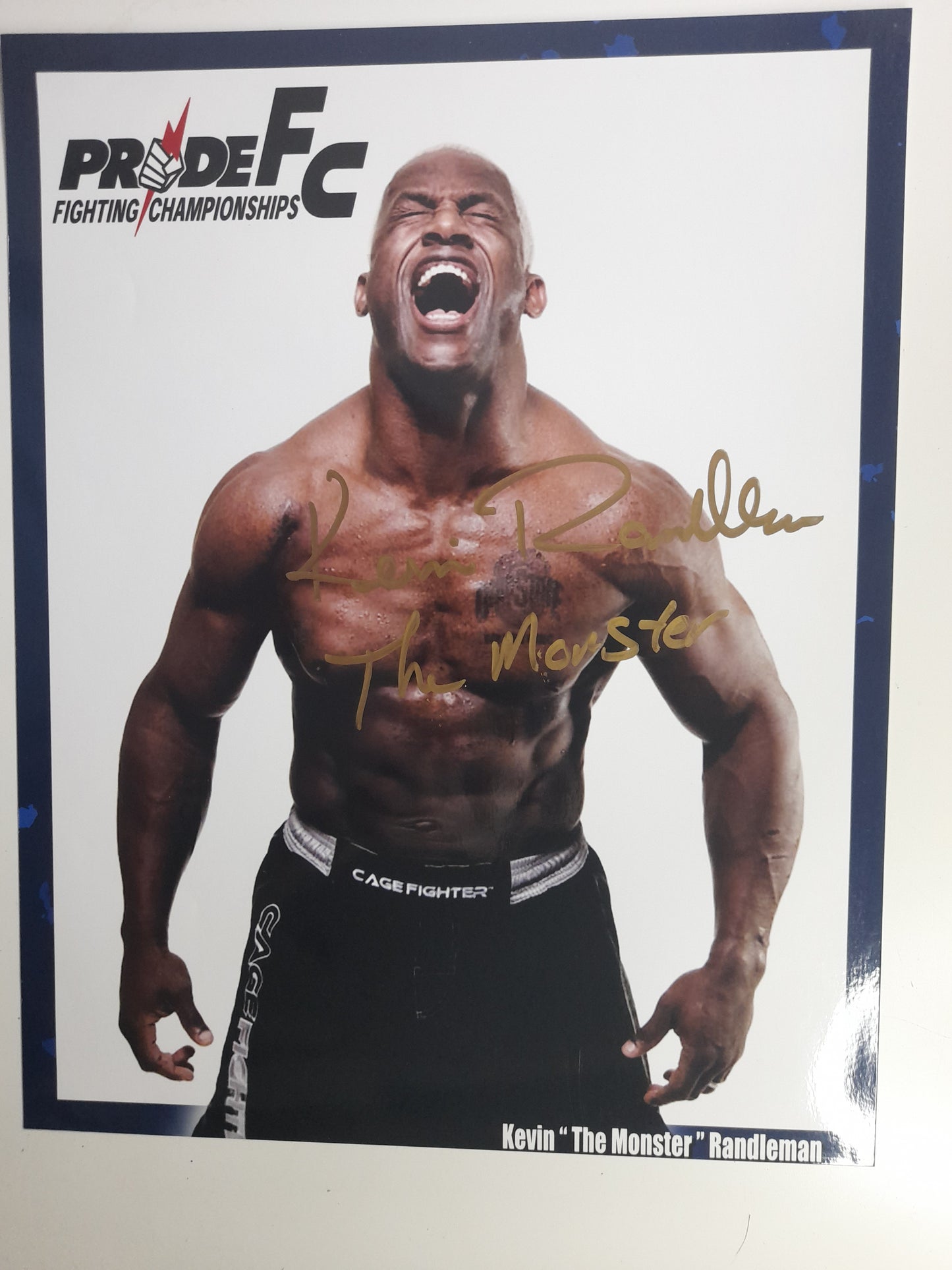 Kevin "The Monster" Randleman - Signed & Inscribed Photograph - 11x17 - [AUTOGRAPHED]