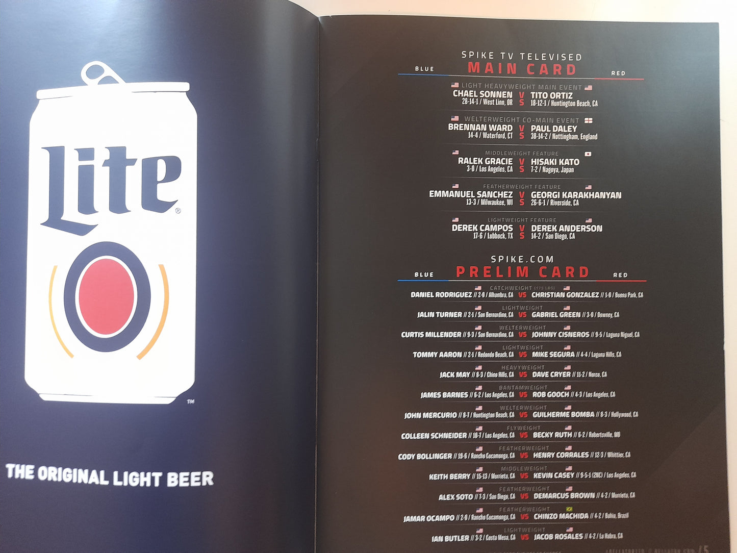 Bellator MMA 170 - Ortiz Vs Sonnen (2017) - Official Event Program