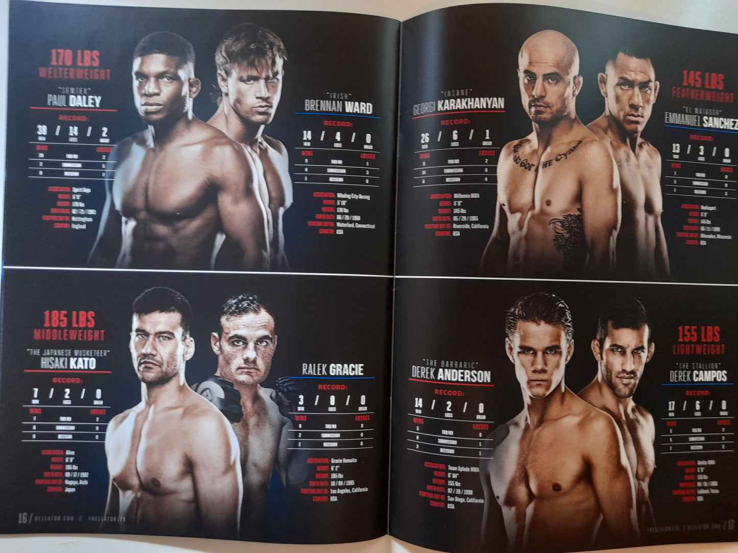 Bellator MMA 170 - Ortiz Vs Sonnen (2017) - Official Event Program