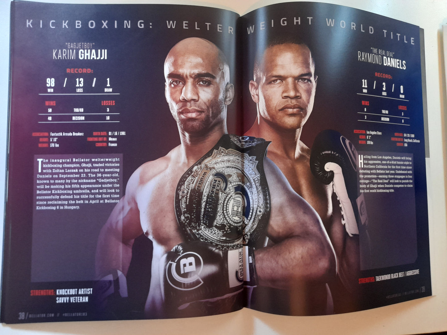 Bellator MMA 183  - Henderson Vs Pitbull (2017) - Official Event Program [SALE]