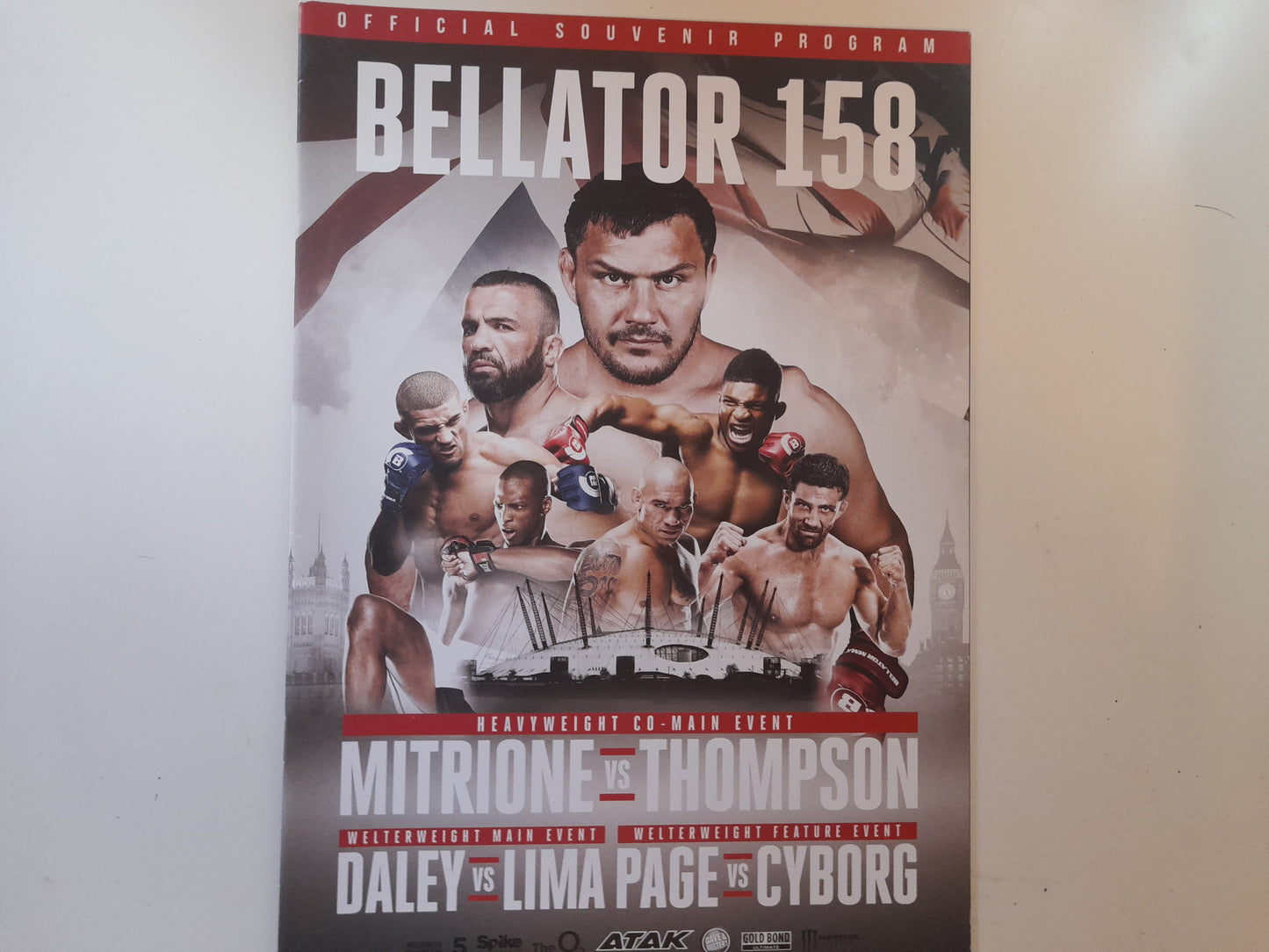 Bellator MMA 158 London - Daley Vs Lima (2016) - Official Event Program