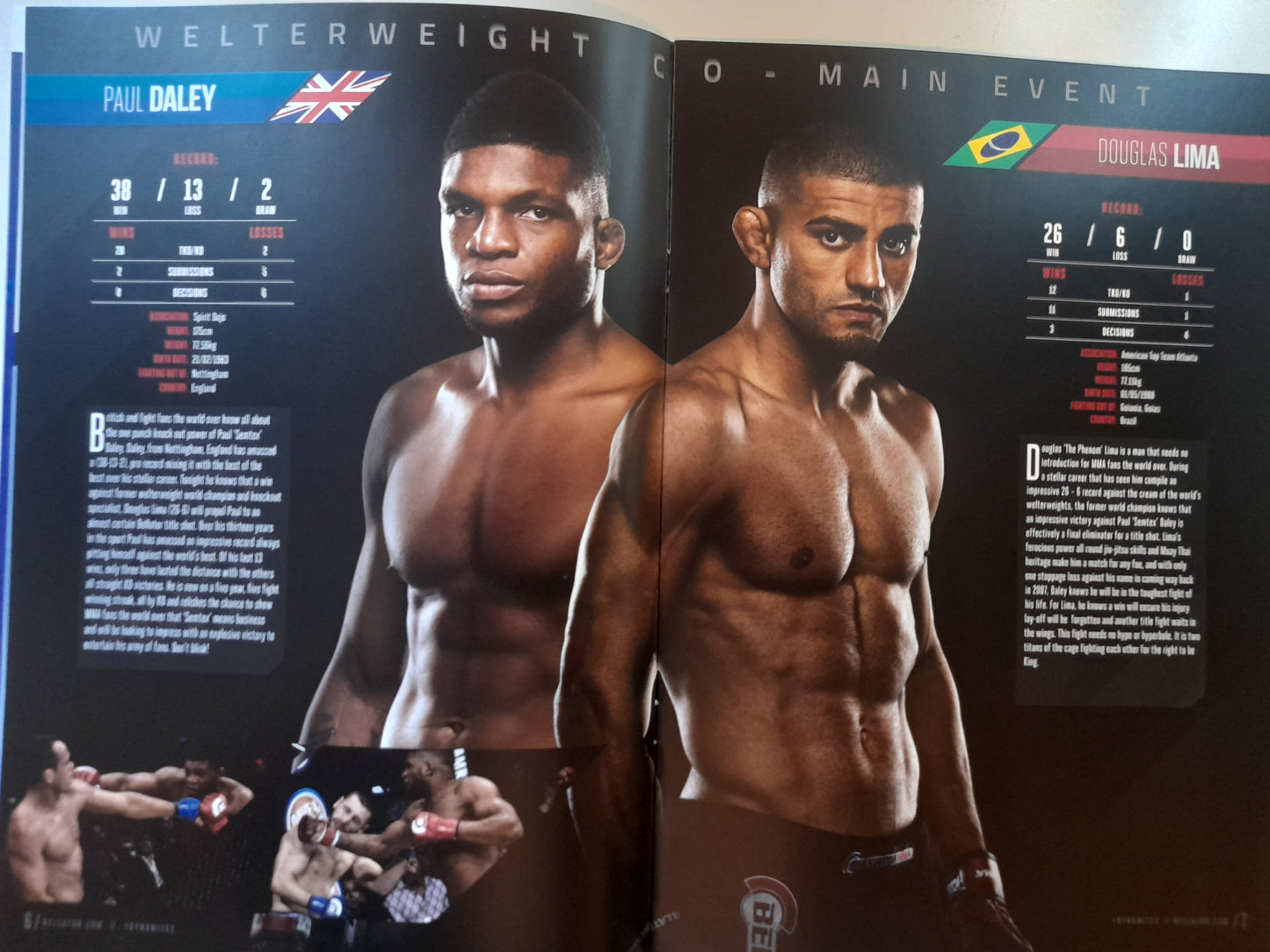 Bellator MMA 158 London - Daley Vs Lima (2016) - Official Event Program