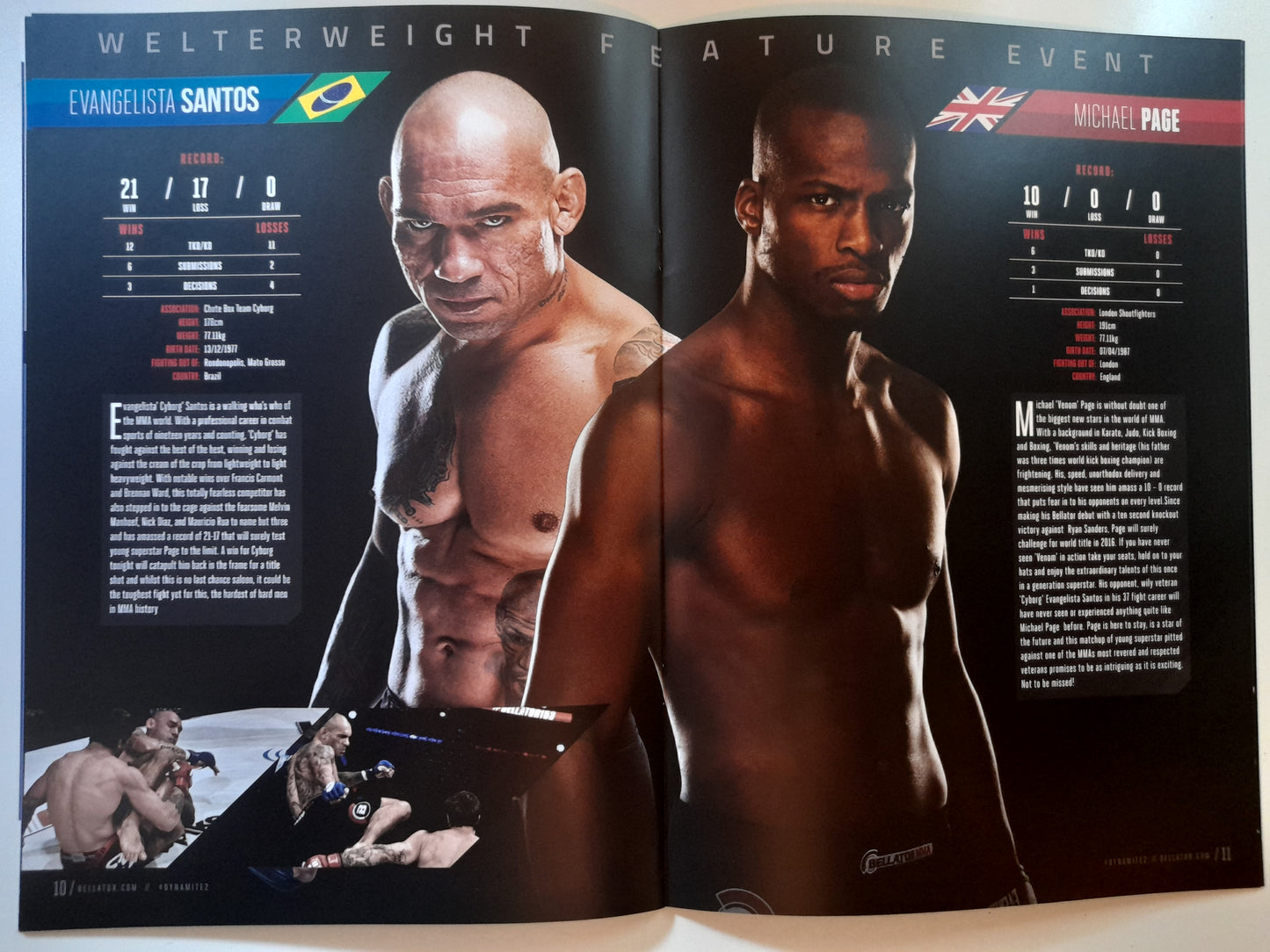 Bellator MMA 158 London - Daley Vs Lima (2016) - Official Event Program