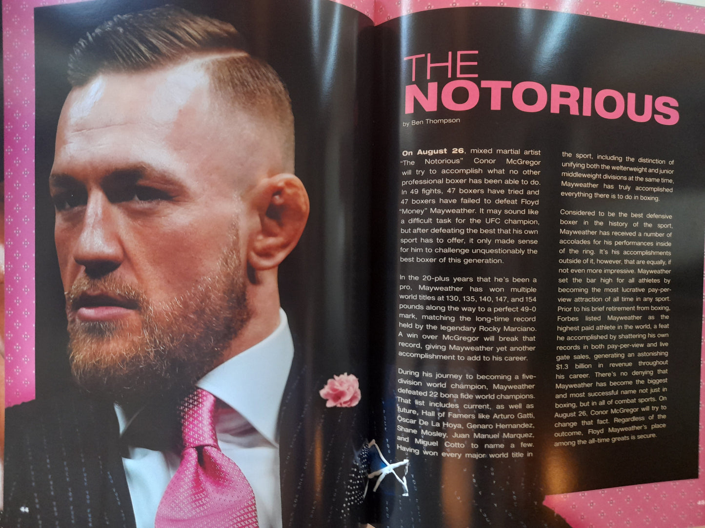 Conor McGregor Vs Floyd Mayweather (2017) - Official Event Program