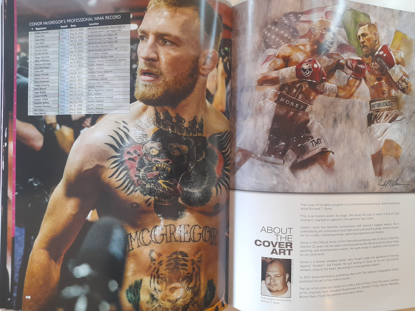 Conor McGregor Vs Floyd Mayweather (2017) - Official Event Program