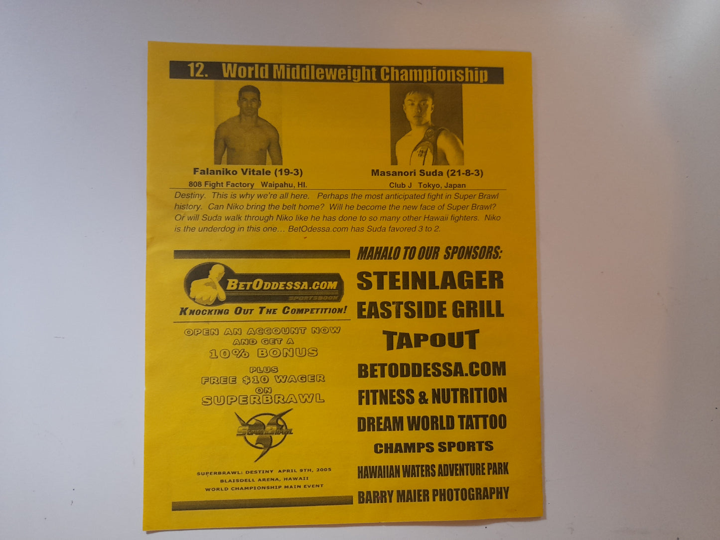 Superbrawl 39 : Destiny (2005) - Official Event Program