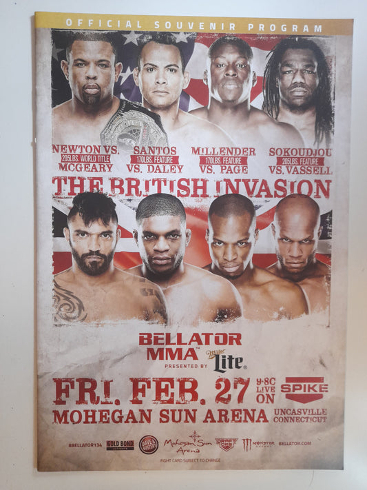 Bellator MMA 134 - Newton Vs McGeary (2015) - Official Event Program