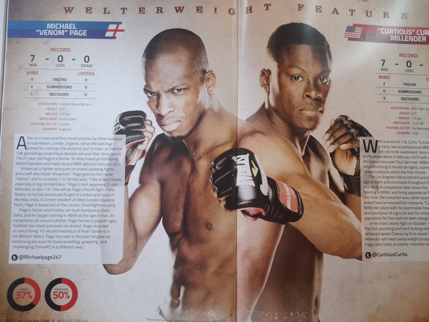 Bellator MMA 134 - Newton Vs McGeary (2015) - Official Event Program