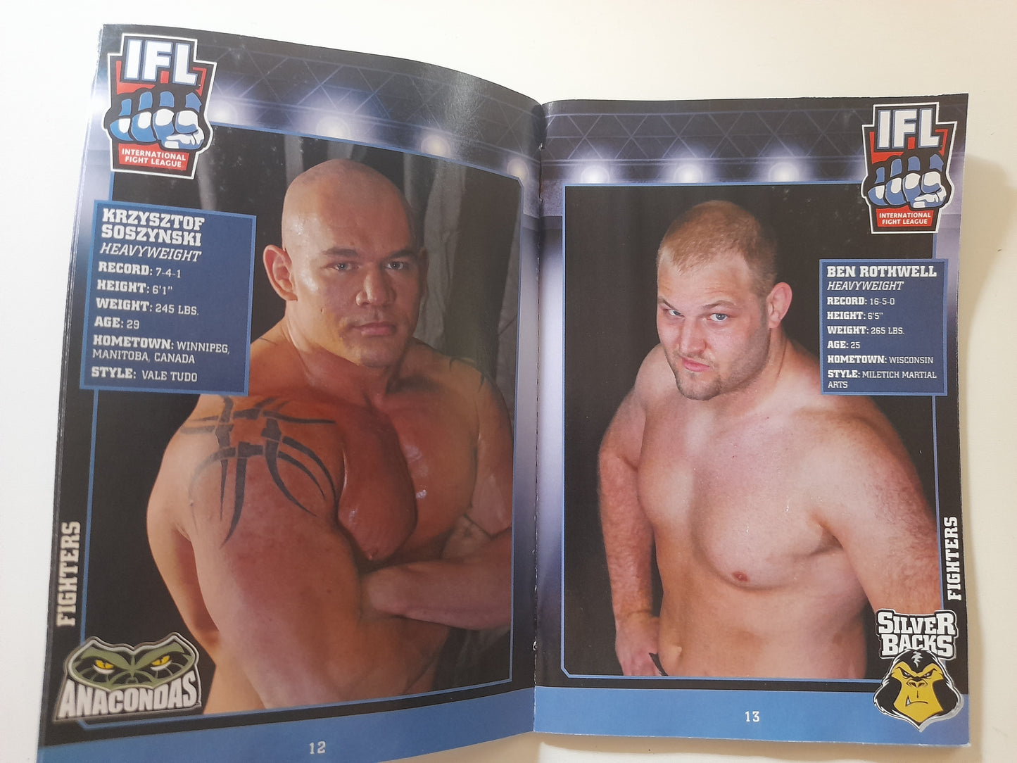 IFL International Fight League 2006 - First Season (2006) - Official Event Program