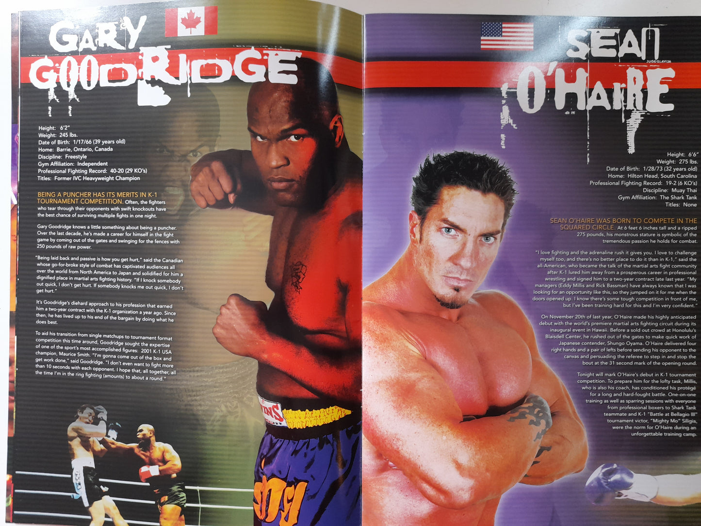 K-1 World Kickboxing World GP 2005 in Las Vegas - Battle at The Bellagio 4 (2005) - Official Event Program