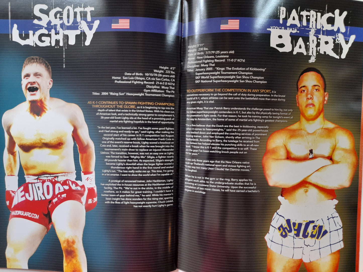 K-1 World Kickboxing World GP 2005 in Las Vegas - Battle at The Bellagio 4 (2005) - Official Event Program