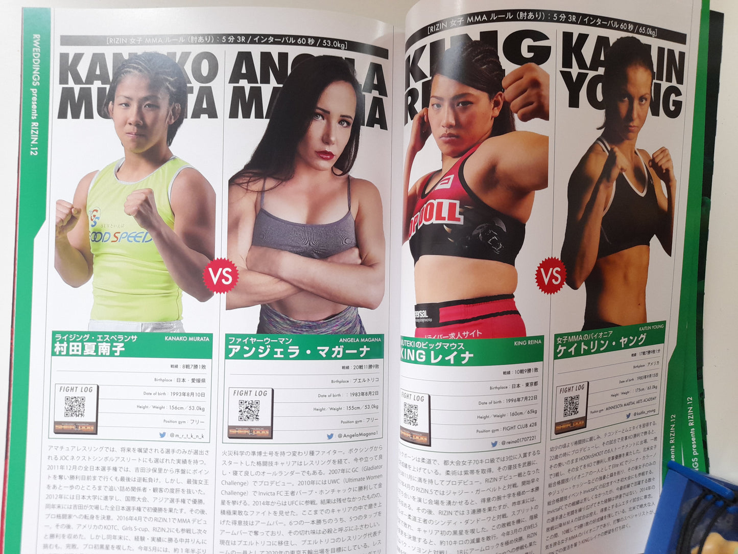 RIZIN Fighting Federation 11 & 12 (2018) - Official Dual Event Program