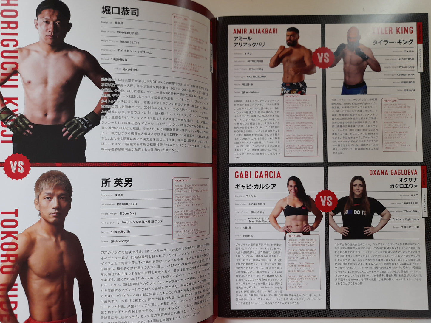 RIZIN Fighting Federation World GP 2017 Opening Round Part 1 (2017) - Official Event Program