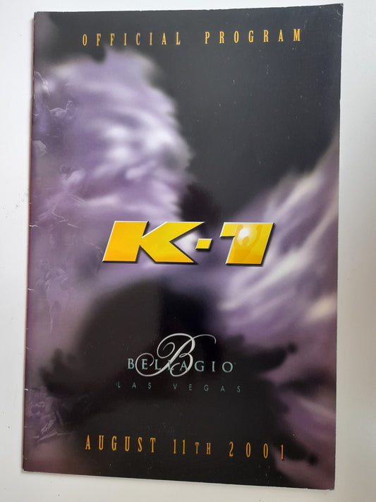 K-1 World Kickboxing World GP 2001 in Las Vegas - Battle at The Bellagio 1 (2001) - Official Event Program