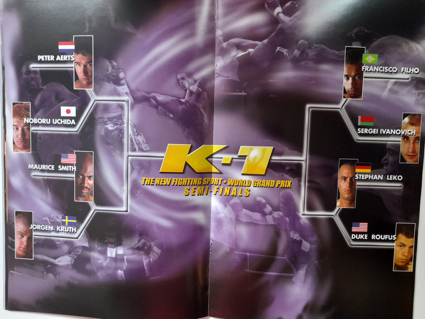 K-1 World Kickboxing World GP 2001 in Las Vegas - Battle at The Bellagio 1 (2001) - Official Event Program