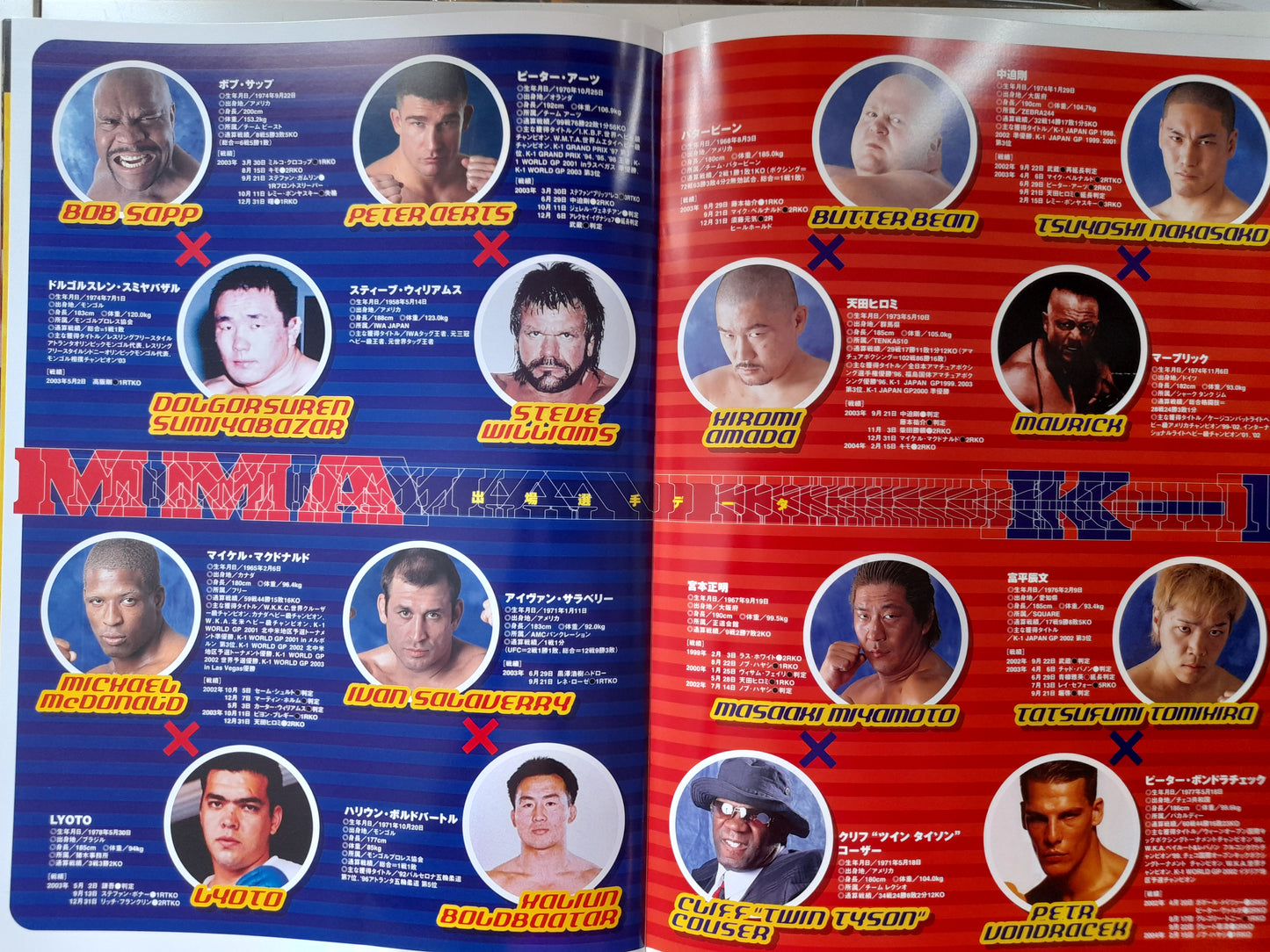 K-1 World Kickboxing - BEAST 3 (2004) - Official Event Program