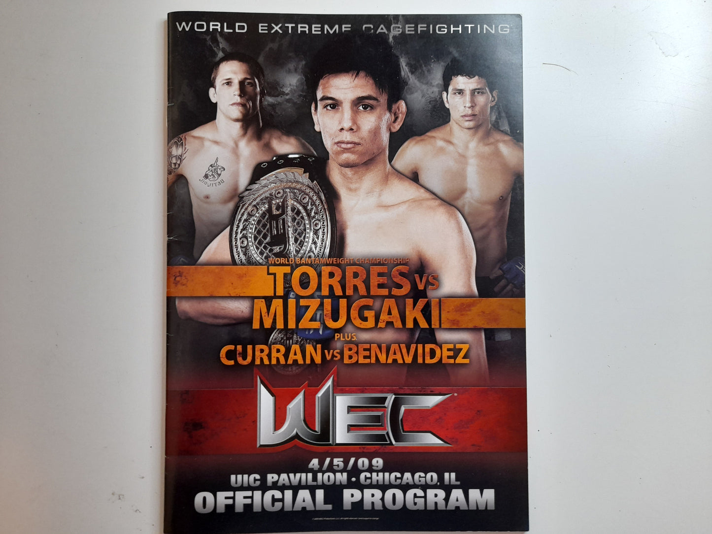 WEC World Extreme Cagefighting 40 - Torres Vs Mizugaki (2009) - Official Event Program