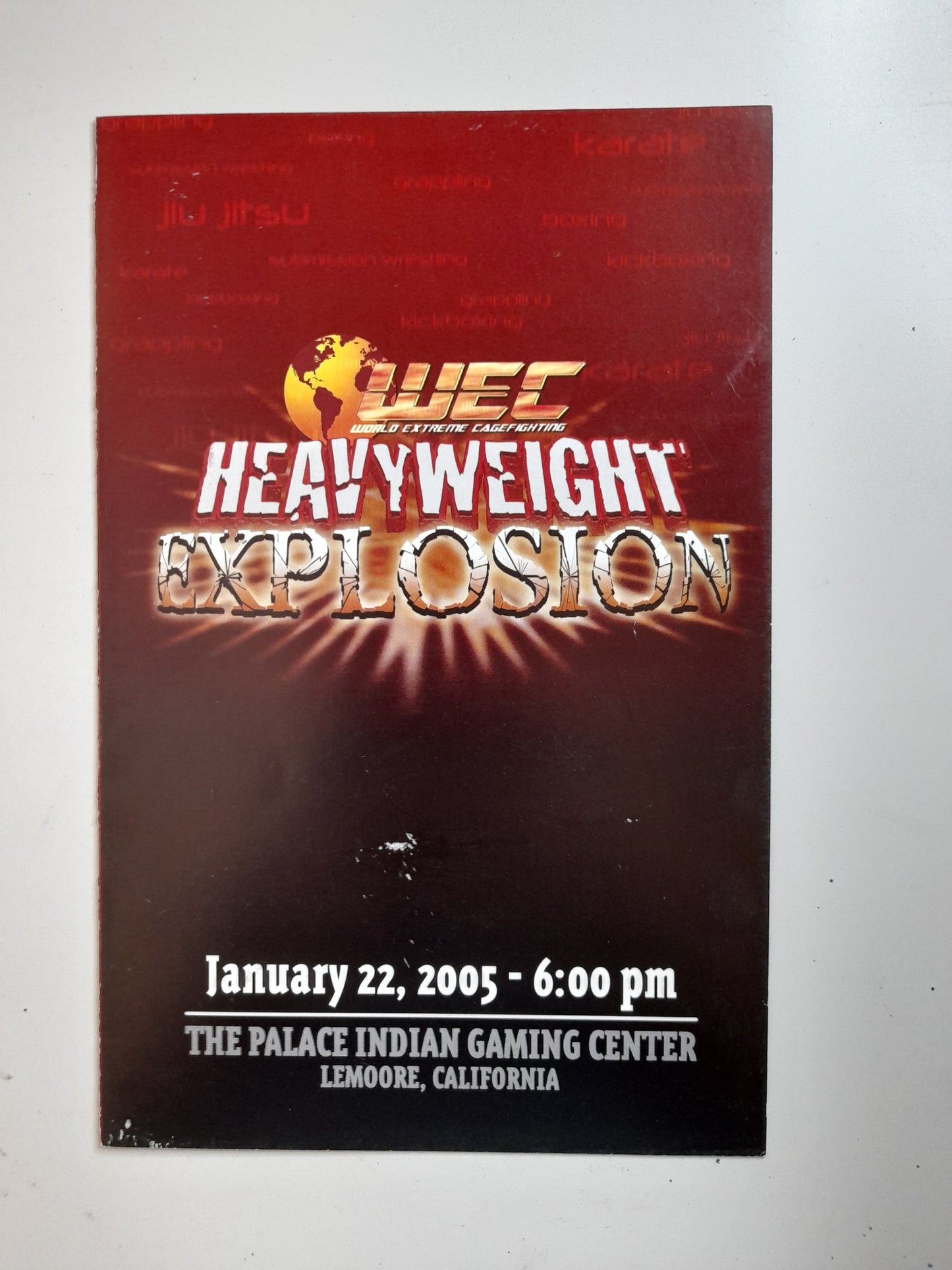 WEC World Extreme Cagefighting 13 - Heavyweight Explosion (2005) - Official Event Program