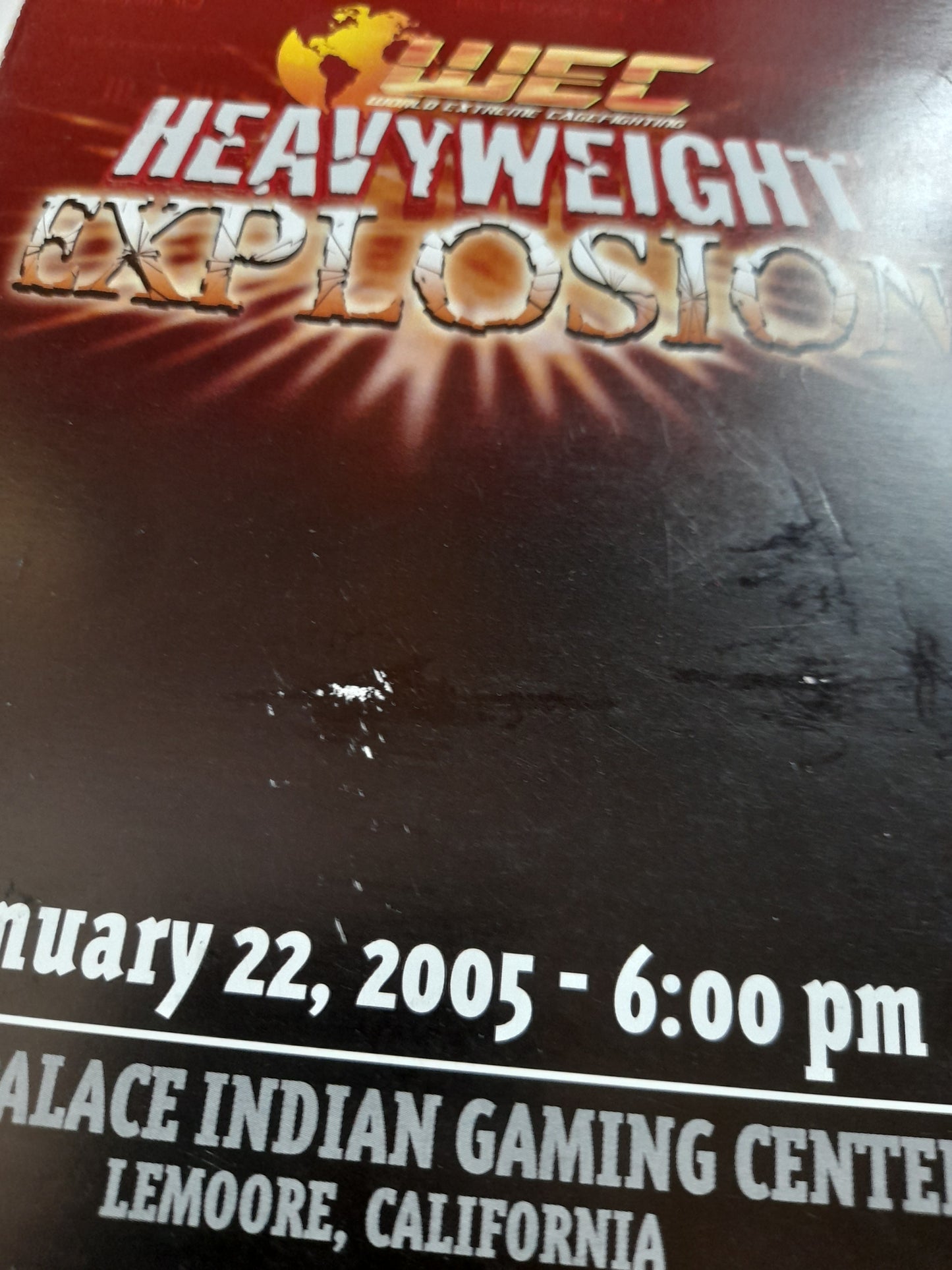 WEC World Extreme Cagefighting 13 - Heavyweight Explosion (2005) - Official Event Program