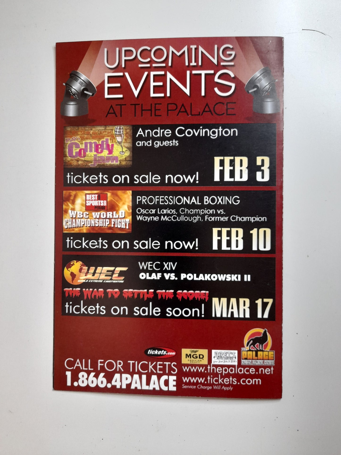 WEC World Extreme Cagefighting 13 - Heavyweight Explosion (2005) - Official Event Program