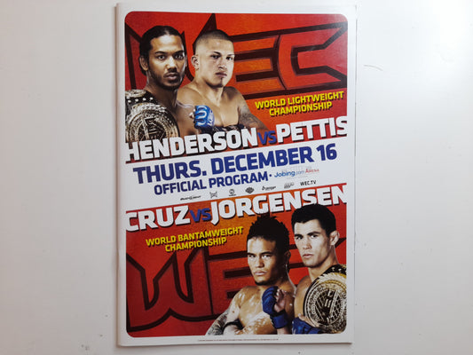 WEC World Extreme Cagefighting 53 - Pettis Vs Henderson (2010) - Official Event Program