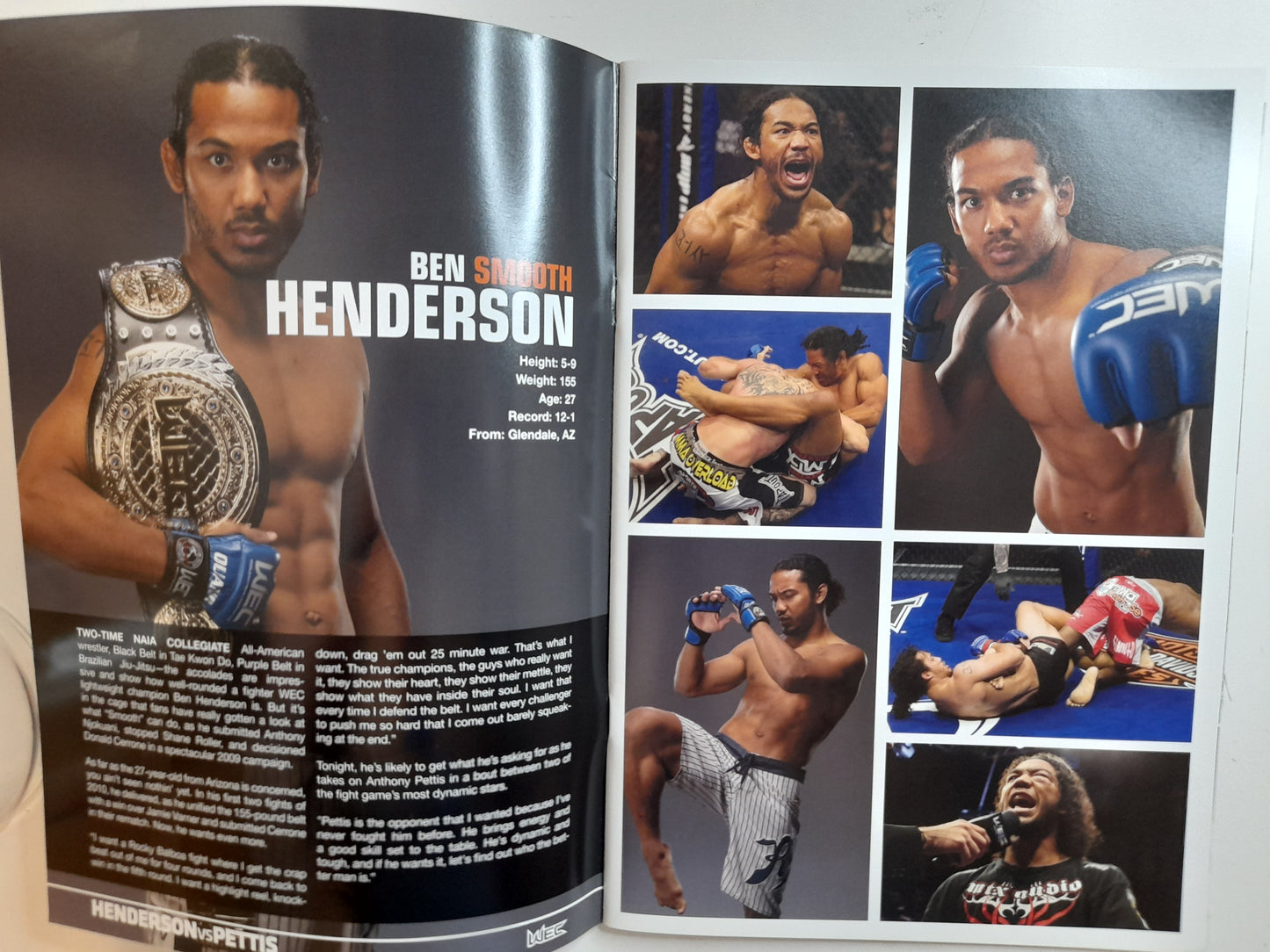 WEC World Extreme Cagefighting 53 - Pettis Vs Henderson (2010) - Official Event Program