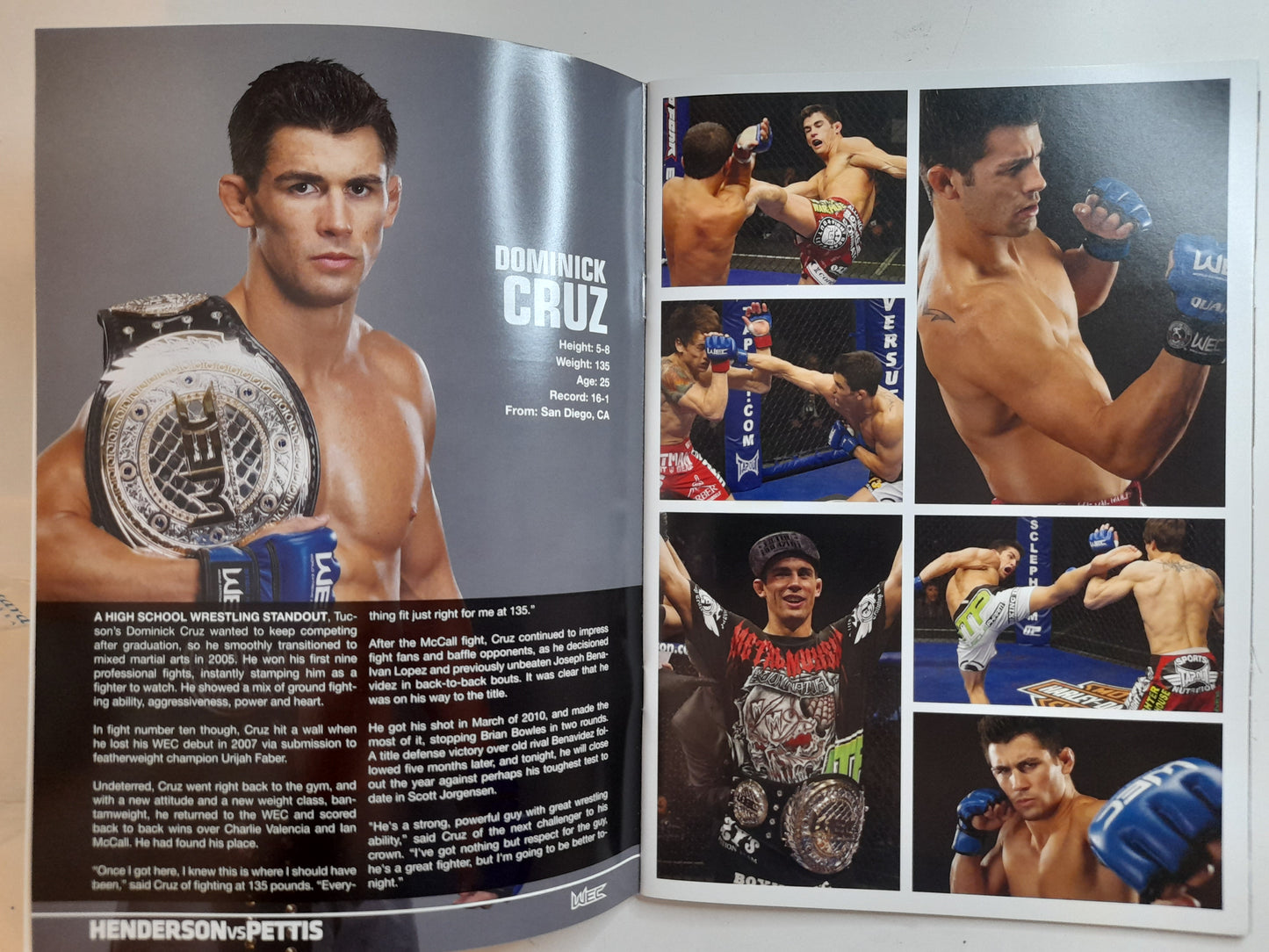 WEC World Extreme Cagefighting 53 - Pettis Vs Henderson (2010) - Official Event Program